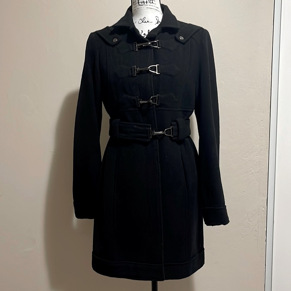 Azona black wool coat